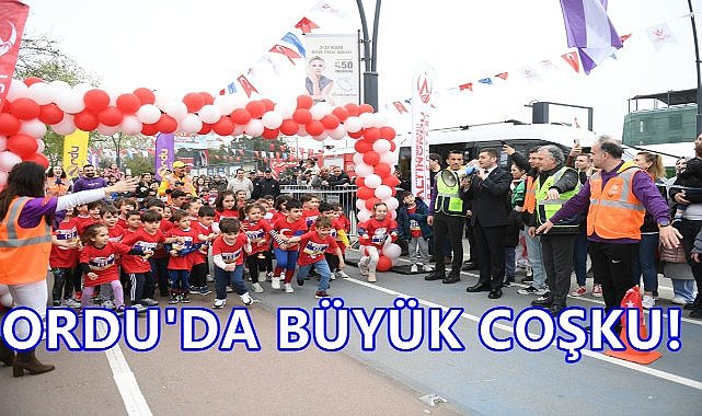 Ordu'da Çocuklar 23 Nisan İçin Koştu; Heyecan Dorukta!