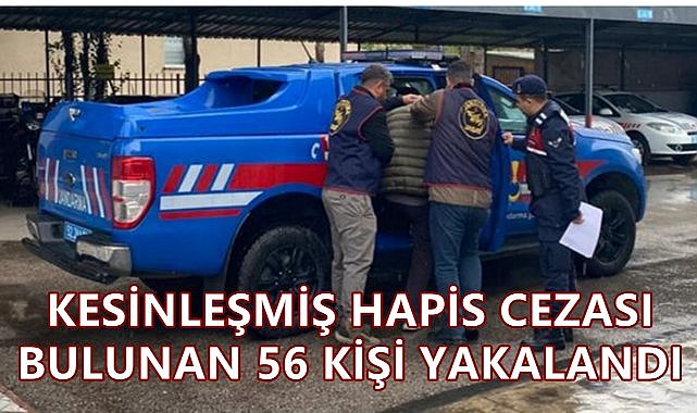 Ordu'da Kesinleşmiş Hapis Cezası Bulunan 56 Kişi Yakalandı