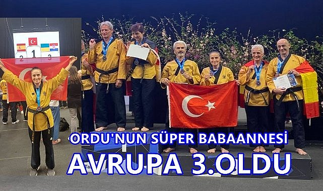 Ordu'nun Süper Babaannesi Avrupa 3. Oldu
