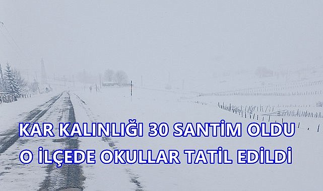 Ordu'ya Nisan Ayında 30 Santim Kar Yağdı; Okullar Tatil Oldu