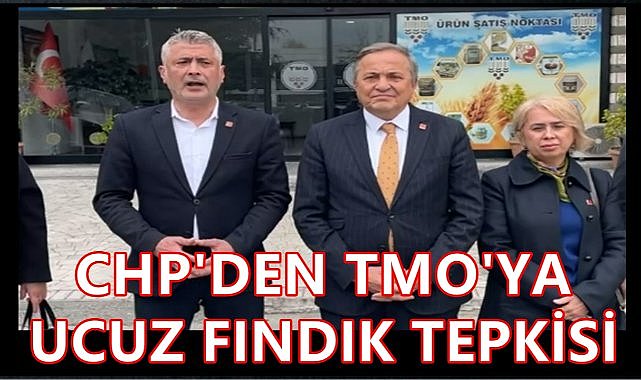 TMO'nun Önünde Açıklama Yaptılar; CHP'den TMO'ya Ucuz Fındık Tepkisi!